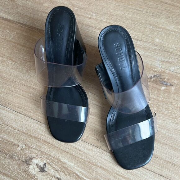 SCHUTZ • Victorie High Block Heel in Black - Picture 2 of 10